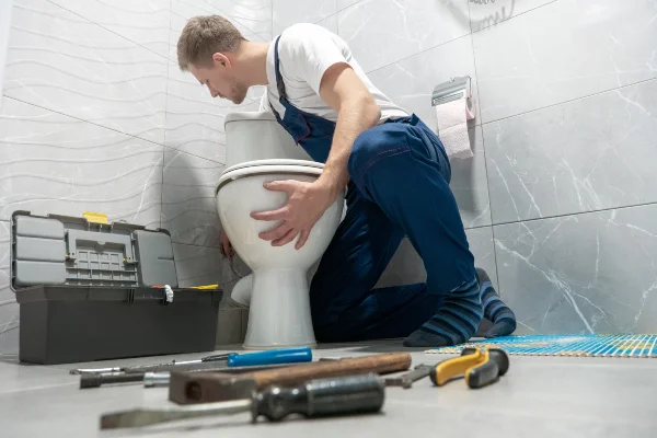 a male plumber unclogging a sink a male plumber unclogging a sink